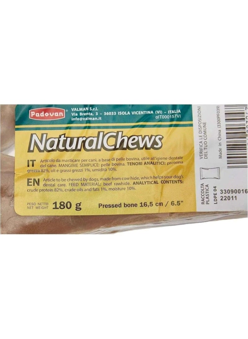Padovan Natural Chew Bones for Dogs – 2 pcs (180 g, 16.5 cm) & 3 pcs (210 g, 14 cm) - Image 4